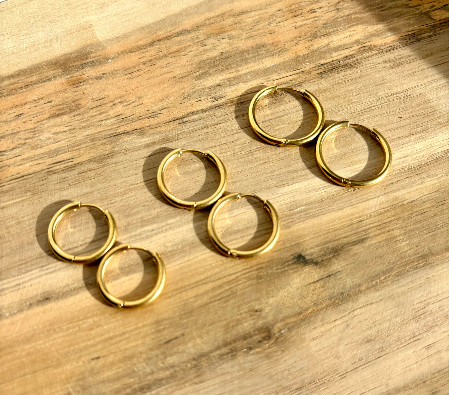 Créoles rondes doré