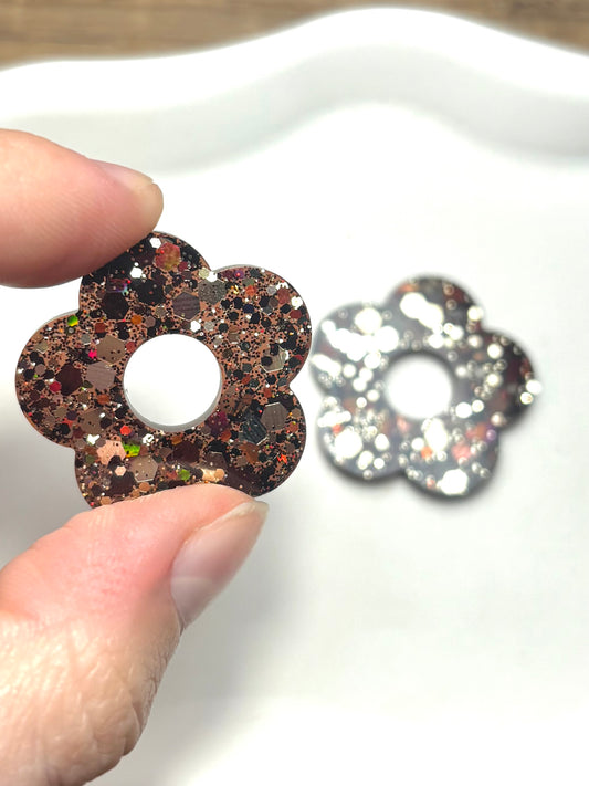 Hana L marron grosse paillettes