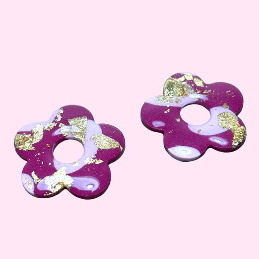 Hana M motif rose/doré