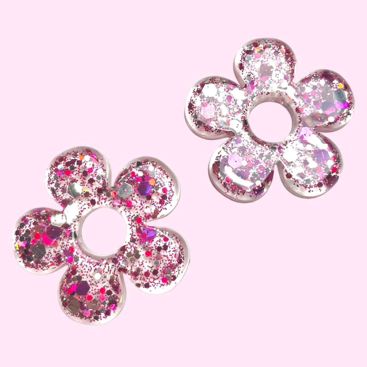 Hana L Rouge/rose grosse paillettes