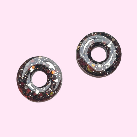 Agathe S marron grosse paillettes